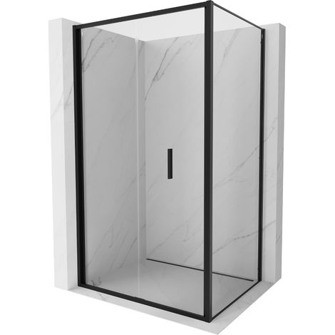 Mexen Exo faltbare Duschkabine 90 x 85 cm, transparent, schwarz - 816-090-085-70-00