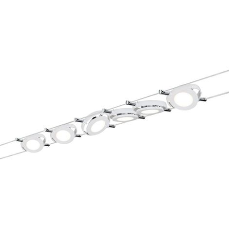Paulmann Seil-Set, LED, 6x4W, RoundMac 230V/12V DC Weiß matt"-"006444 (1/4)
