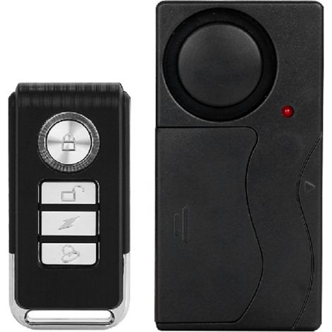Allarme wireless per bicicletta da 110 dB, con sensore di vibrazione e movimento, per la sicurezza di moto e biciclette, con telecomando.