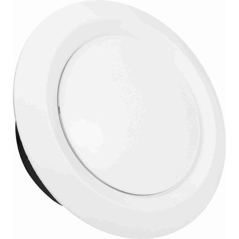 Grille de ventilation ABS 150mm blanche pour plafond ou mur, design moderne silencieux et facile à installer pour extraction d'air intérieur (1/4)
