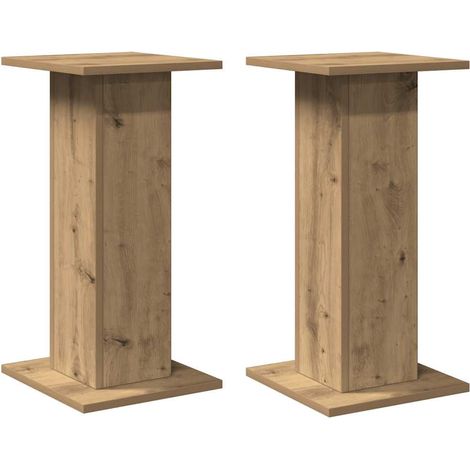 Supports de haut-parleurs 2 pcs chêne artisanal bois ingénierie CFW55212