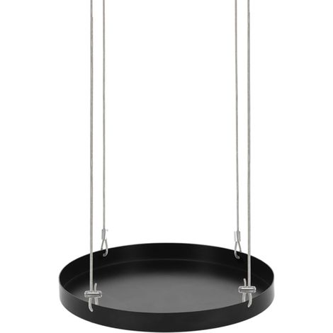 Plateau rond pour fenêtre à suspendre - Noir - Taille L - D 24 cm - Livraison gratuite (1/5)