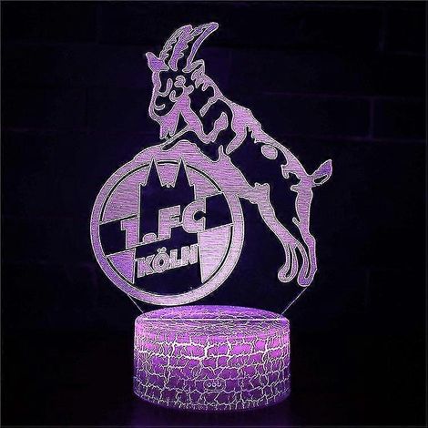 Lampes à illusion d'optique 3D, 7 couleurs, interrupteur tactile, veilleuse style déco, crée une ambiance romantique (1/5)