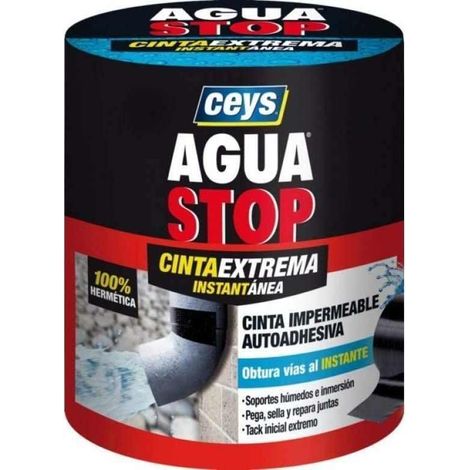 CEYS CINTA ADHESIVA IMPERMEABLE INSTANTAN NEGRA 10CMX1,5M=902809