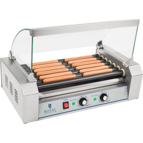 Máquina profesional de hot dogs teflón 12 salchichas 1.400 vatios 3614091