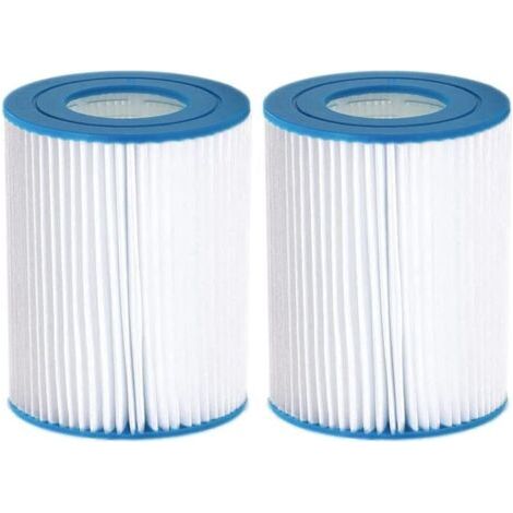 Pr Cartouche de Filtre de Piscine de Type II, Cartouche filtrante pour bestway 58094 Filtre Pack, Pompes de Filtre Cartouche de Filtre de Remplacement Universel. (2 pièces) (1/4)
