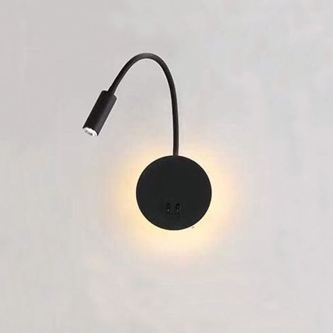 3W 8W LED-Nachtlicht Wand und Leselampe LED-Schwanen-Nachtlicht moderne Leselampe Wand und Leselampe fürs Schlafzimmer mit Schalter 85 265 V Weiß (1/5)