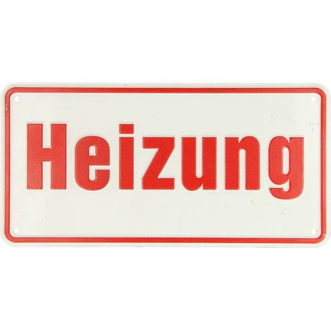 Panneau ’’Notschalter Gasheizung’’