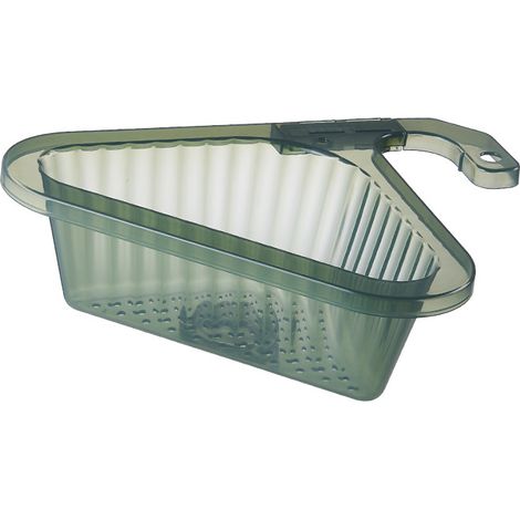Panier suspendu d'angle pour évier de cuisine, filtre d'angle triangulaire multifonctionnel, étagère d'égouttage sans perçage-AquaForge (1/5)