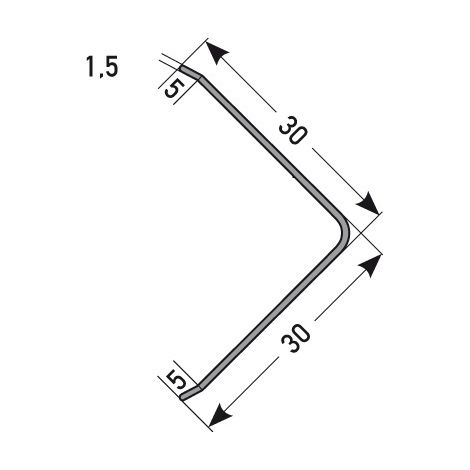PROVISTON Eckschutzwinkel Edelstahl Edelstahloptik Breite 30 mm Höhe 30 mm Länge 1000 mm Selbstklebend Eckschutzprofil Eckschutzleiste Metallprofil 1 Stück (1/3)