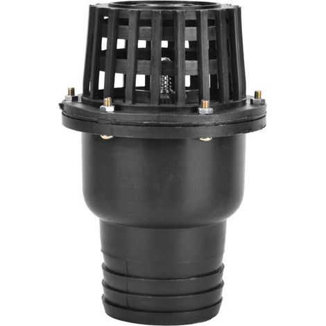 Clapet Anti-retour - Soupape de Pied pour Pompe à Eau - PVC Noir - Diamètre 3 Pouces - Pour Systèmes d'Aspiration Liquide - 1 Pièce (1/4)