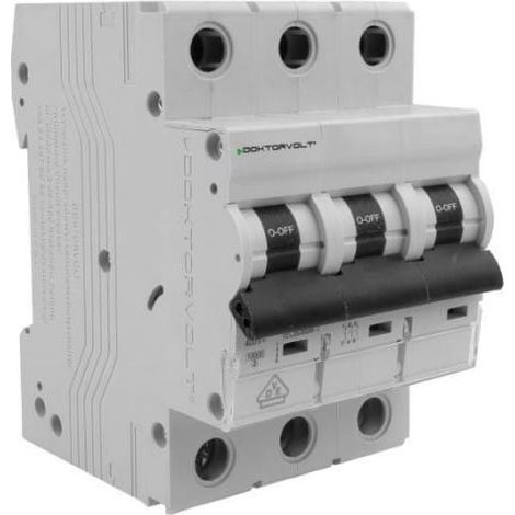 Interruttore automatico MCB 10kA 3P 16A C16A VDE Doktorvolt DV-3882