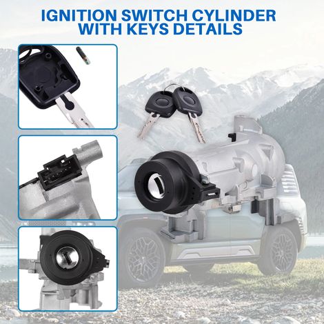 Ein Hochleistungs-Zündschlossgehäuse mit Schlüssel, passend für Volkswagen Passat und Golf 5/6. Präzise, langlebig, sicher und zuverlässig – Reparatur und Austausch des Zündsystems 1K0905851B