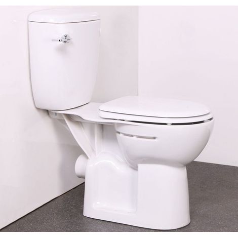NymaPRO Comfort Raised Height Closed Coupled Toilet Bathroom Dark Blue Doc M (1/5)