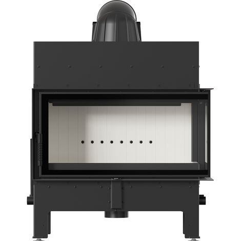 Kamineinsatz KRATKI FLOKI L Ecke rechts 12 kW Montagesatz mit Türfeder (1/5)
