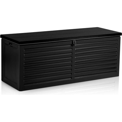 Jardinera de jardin 1435 x 57 x 535 cm 390 litros negro