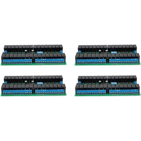 modules relais Modbus RTU RS485 32 canaux R421C32 DC12V avec port série UART pour automate programmable, LED et serrure de porte domestique (1/5)