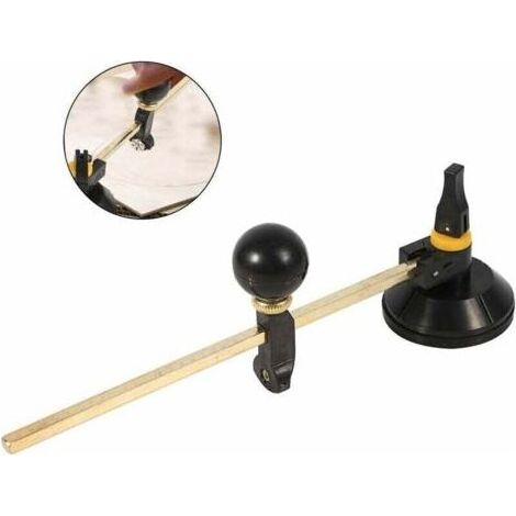 Coupe-Verre Circulaire avec Ventouse Outils de Coupe, Diamant Coupe Diamètre du Cercle 400 mm pour Amateurs Coupeurs de Verre Professionnels (1/4)