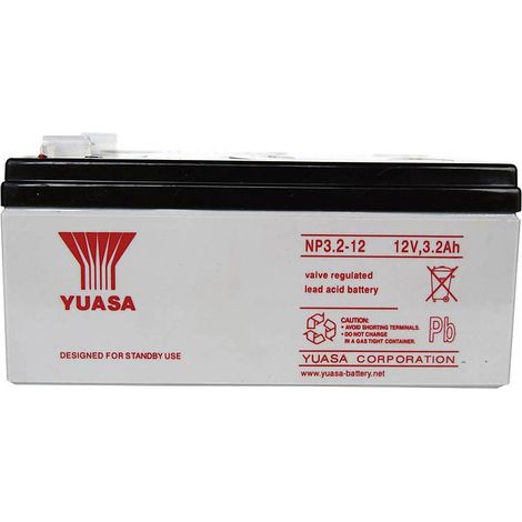 [NEUWERTIG] B-Ware Yuasa Bleiakku 12 V 3.2 Ah Np3.2 12 Yuanp3.2/12 Rp Blei Vlies Auslaufsicher