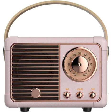 Enceinte Portable Bluetooth Cadeau Fille 10 Ans Kawaii Deco Chambre Haut-parleurs Bluetooth sans Fil Cadeau Femme Anniversaire Ado Fille et Femme Ideal Décoration Maison Chambre Bureau (Rose)