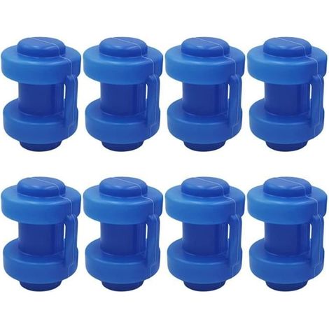 Embouts de trampoline - Non spécifié - 8 pièces - Diamètre 25 mm - Hauteur 8 cm - Plastique PP robuste (1/4)