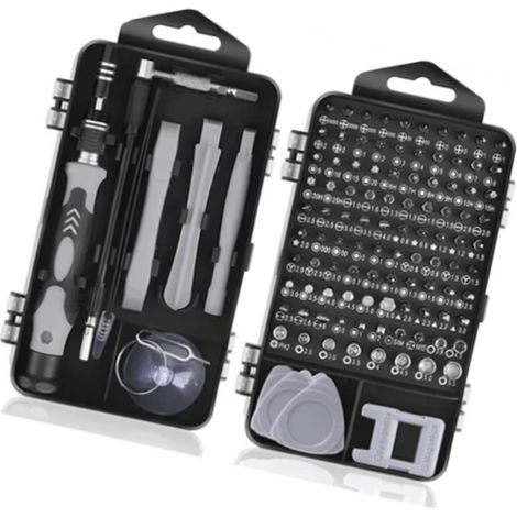 Kit 115 Pièces Tournevis de Précision Aimanté Haute Dureté Multifonction Set de Réparation (1/5)