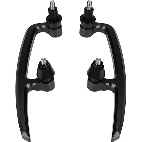 Kit de Barre de Saisie Arrière Passager pour Z650 17-18, CNC Motorcycle en Aluminium Handle de Rail de Siège Arrière Soutien Arrière pour la sécurité, Empêche Les Chutes avec Une (Black) (1/5)