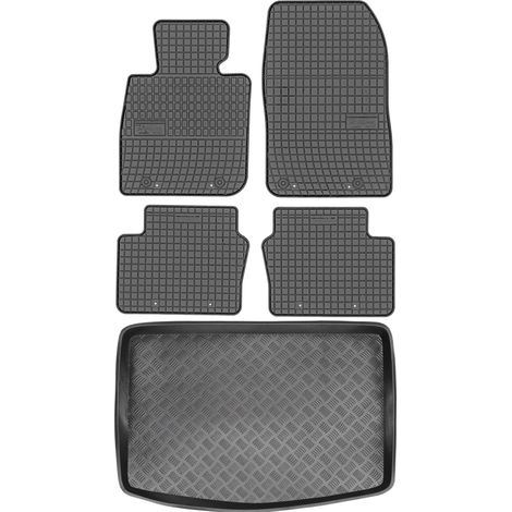 Set di tappetini in gomma per auto e tappetino per bagagliaio per Mazda CX-3 Crossover dal 2015 al 2018.