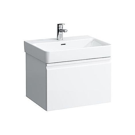 Meuble sous-vasque LAUFEN PRO S 570 x 390 x 450 mm 1 tiroir et tiroir intérieur LAUFEN blanc brillant