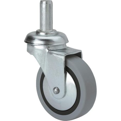 rueda giratora espiga lisa m12x29 33bsr60cp-pgi poliamix-goma gris eje liso (1/2)
