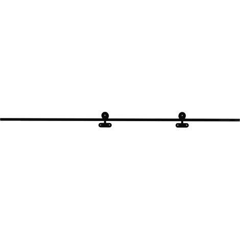 Rail de porte coulissante 2m – Aluminium robuste – Compatible portes MONDO et MINIMO 73/83/93 cm – Quincaillerie incluse – Aurys (1/3)