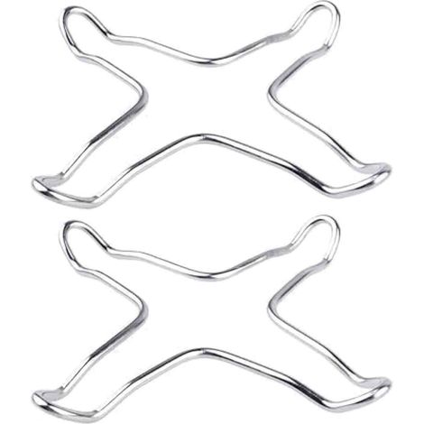 Support Universel pour Cuisinière à Gaz - Réducteur de Flamme Wok - Anneau de Stabilisation en Acier Galvanisé - Pour Casserole Poêle Moka - 2 Pièces (1/5)