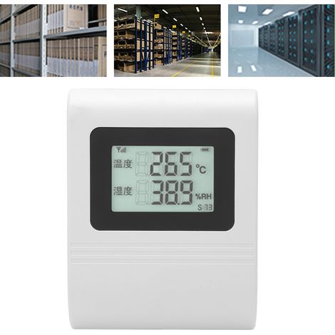 ME-WS-10 Wandmontierter Temperatur- und Feuchtigkeitssensor für Lagerhallen integrierter 12-V-Transmitter mit Display und RS485-Ausgang (1/5)