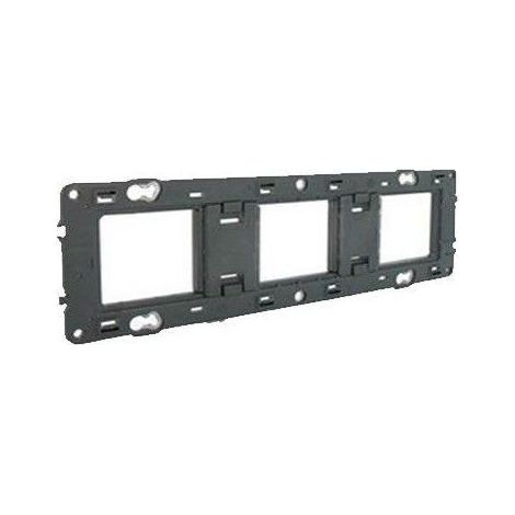 Legrand 080253 - Support pour fixation à vis Batibox - montage horiz/vert - 3 postes 6/8 mod