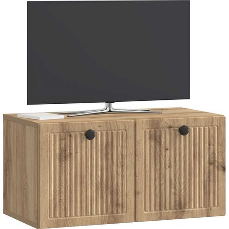Maison Exclusive - Mobile Porta TV da Muro Rovere Artigianale 59,5 x 31 x 30 cm (1/5)