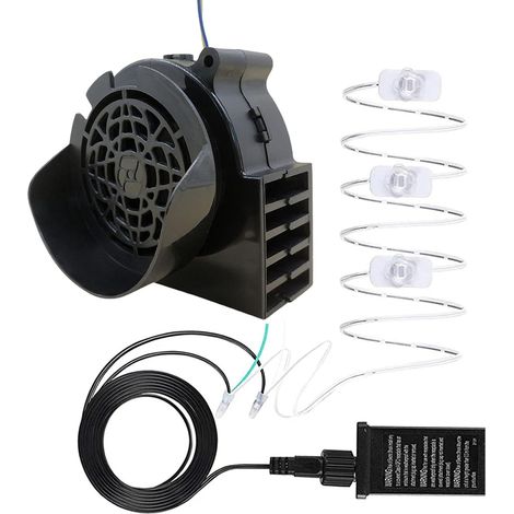 Ventilateur pour bateaux pneumatiques, 12 V 0,5 A, remplacement pour ventilateur gonflable, pour décoration de jardin gonflable, ventilateur pour Halloween, Noël, Airblown (UE) (1/2)