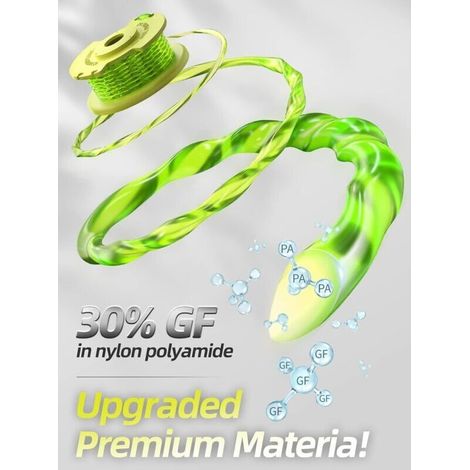 11 Paquet Modèle Actualisé Bobine Fil Coupe Bordure Convient pour Ryobi One +18v,24v,40v Coupe Bordures,Ø2.0mm et 3.4m Longueur AC14RL3A Remplacements Coupe Bordure(9 Bobine,2 Couvercle) (1/5)