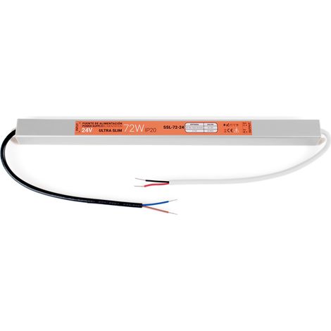 Alimentation LED extra plate 24V - 72W - IP20 (1/4)