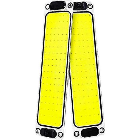 2 barres lumineuses intérieures LED COB 108 LED 12-24 V pour voiture, camping-car et plafonniers compatibles avec les modèles de voitures. (1/5)