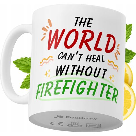Tazza divertente e umoristica per un pompiere, ideale per caffè e tè, con grafica e testo divertenti. Perfetta per compleanni, onomastici e festività. Tazza premium per occasioni speciali, per casa, u (1/5)