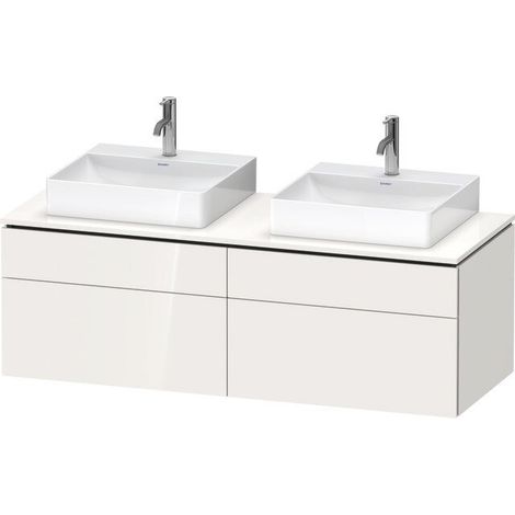 Duravit L-Cube Meuble sous-lavabo en console suspendu, avec plan