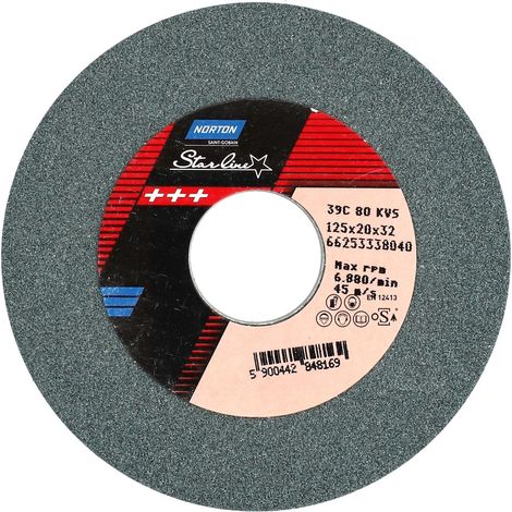 Disco abrasivo cerámico Norton 125x20x32 39C80KVS (1/4)
