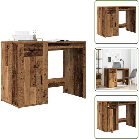 Schreibtisch Altholz-Optik 100x49x75 cm Holzwerkstoff - Schreibtisch - Schreibtische - Bürotisch - Computertisch (1/5)