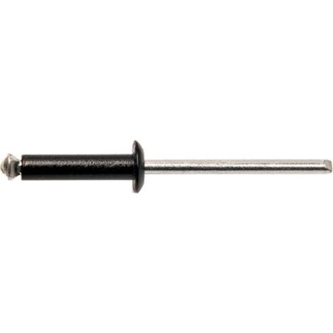 500 Rivets Aveugles Eclatés Tête Large GOSTAR 4 x 10 mm - Aluminium/Acier Noir - D-Work