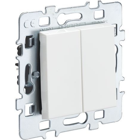 DEBFLEX - 742977 - Casual Mecanismo Interruptor / Conmutador Doble Blanco (1/4)