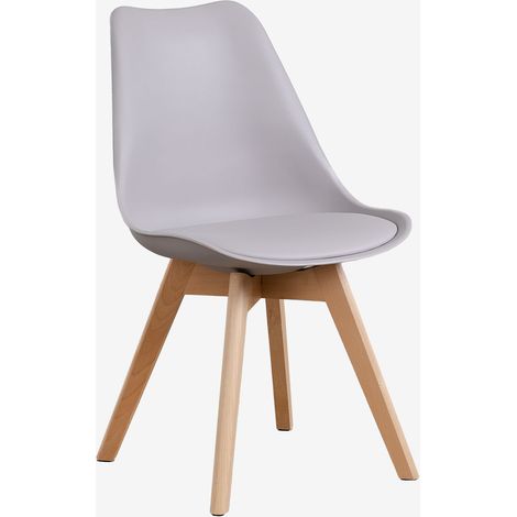 Silla de comedor en polipropileno y madera de haya Nordic SKLUM             