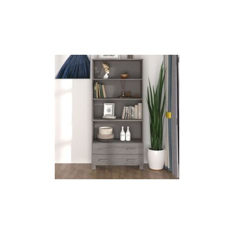 Buffet HAMAR Bois massif de pin Gris clair (1/5)