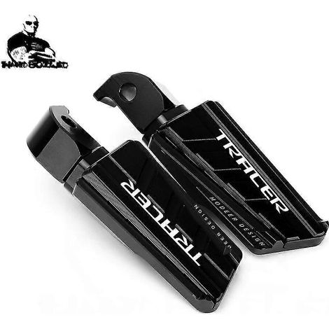 Für Yamaha Niken TDM900, TDM 900 A, XSR 700, 900, XSR700, XSR900, SCR 950, Tracer 700/GT, 900/GT: Fußrasten-Set (schwarz) – Tracer
