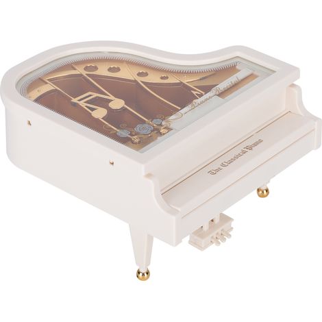 Boîte à musique piano mécanique, décoration de bureau, cadeau d'anniversaire, bricolage pour enfants, bureau (1/5)