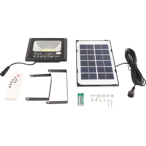 Projecteur solaire haute luminosité 30W avec télécommande, contrôle de la lumière et minuterie  idéal pour une utilisation à domicile, en extérieur et en milieu rural  projecteur LED haute puissance   (1/5)